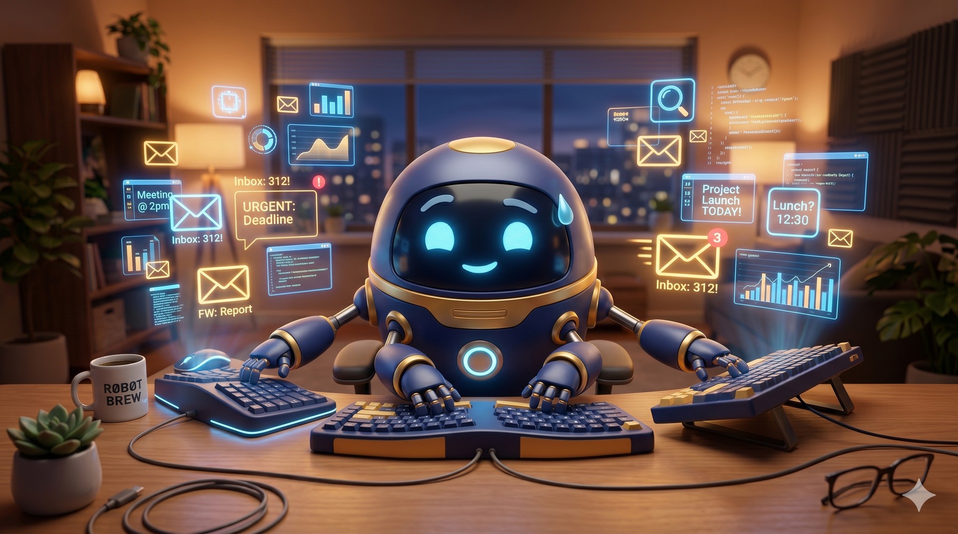 Robot IA automatisant les tâches répétitives